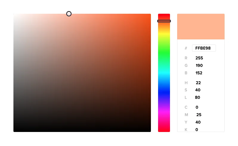 alt="Le code hexadécimal d'une couleur sur adobe illustrator"