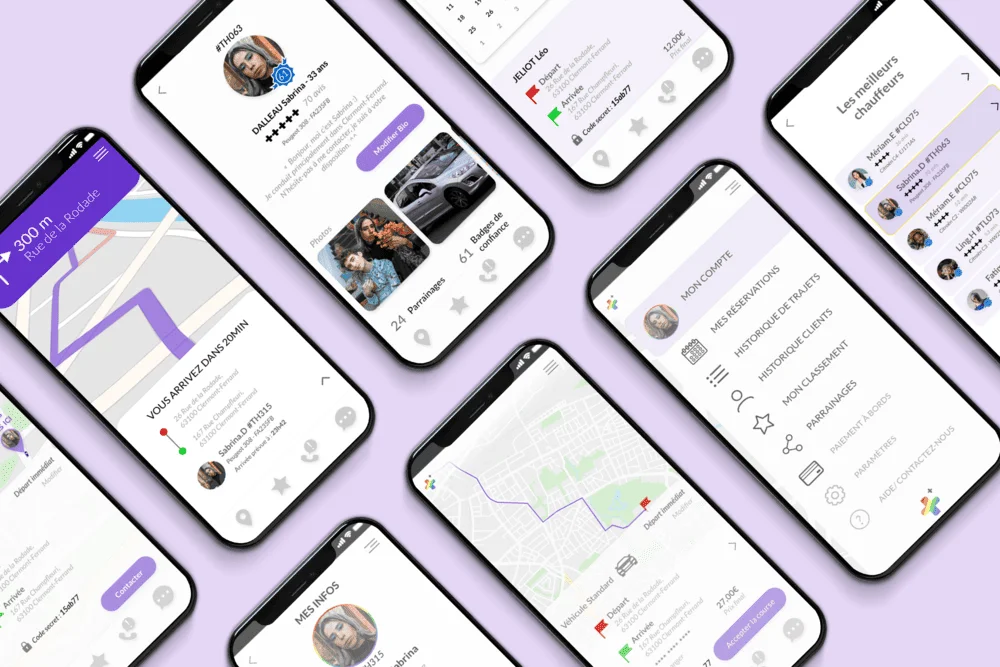 alt="+SAFE Application mobile de VTC côté chauffeurs"