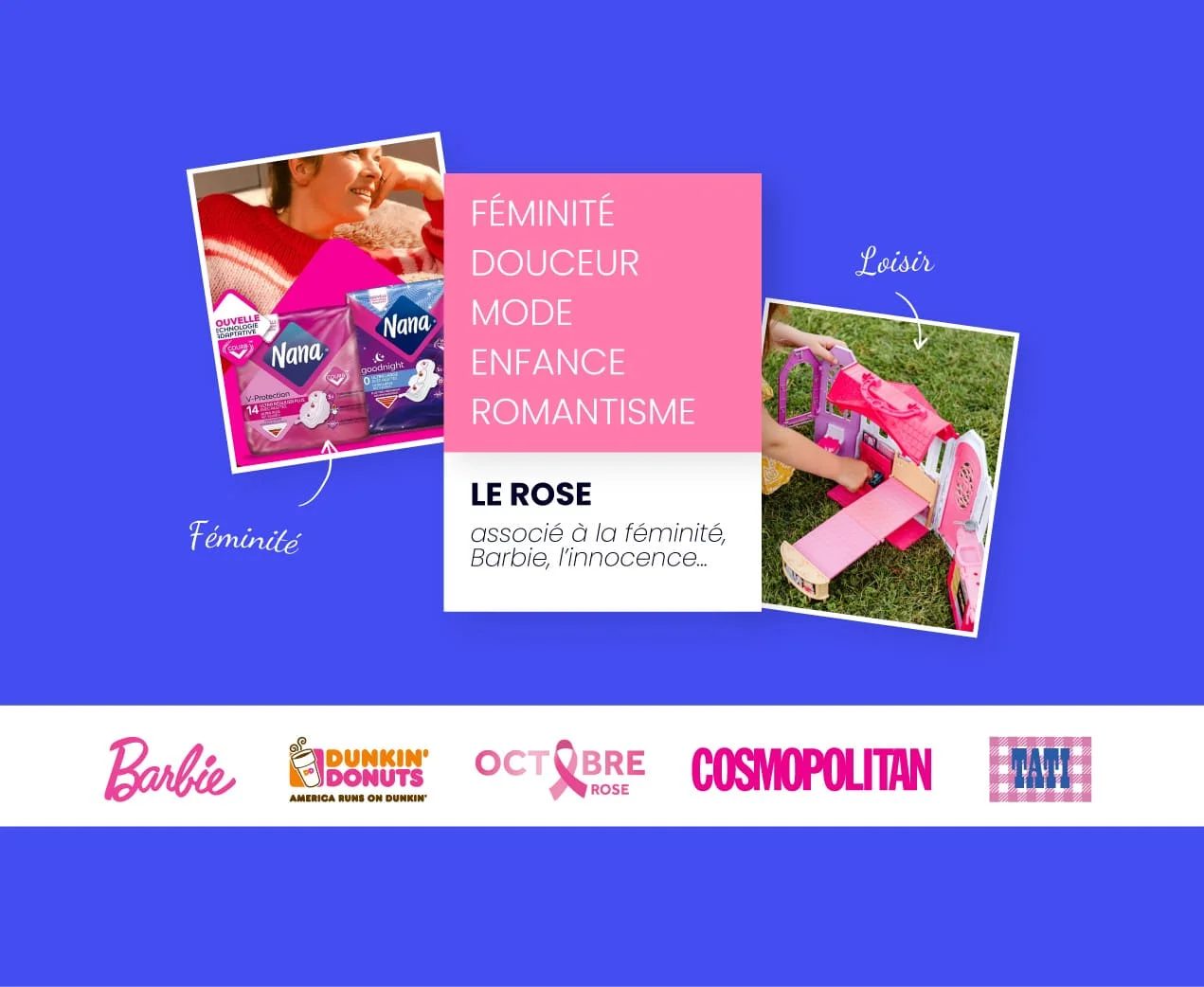 alt="La signification du rose avec des logos de marques roses"